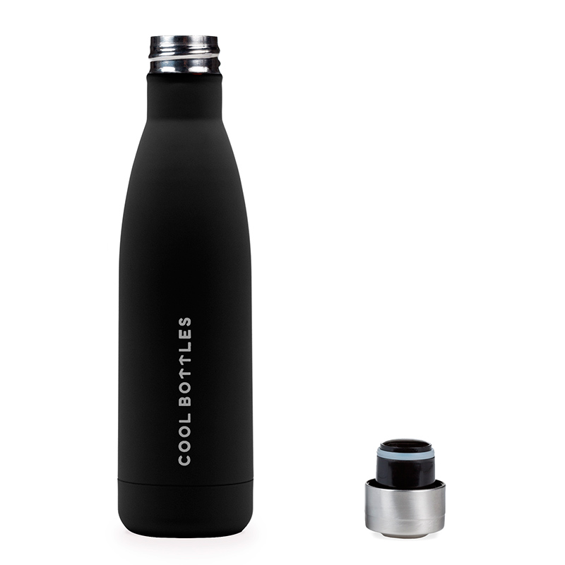 botella de acero inoxidable Mono Black