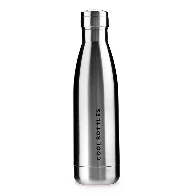 Botella de acero inoxidable Metallic Silver