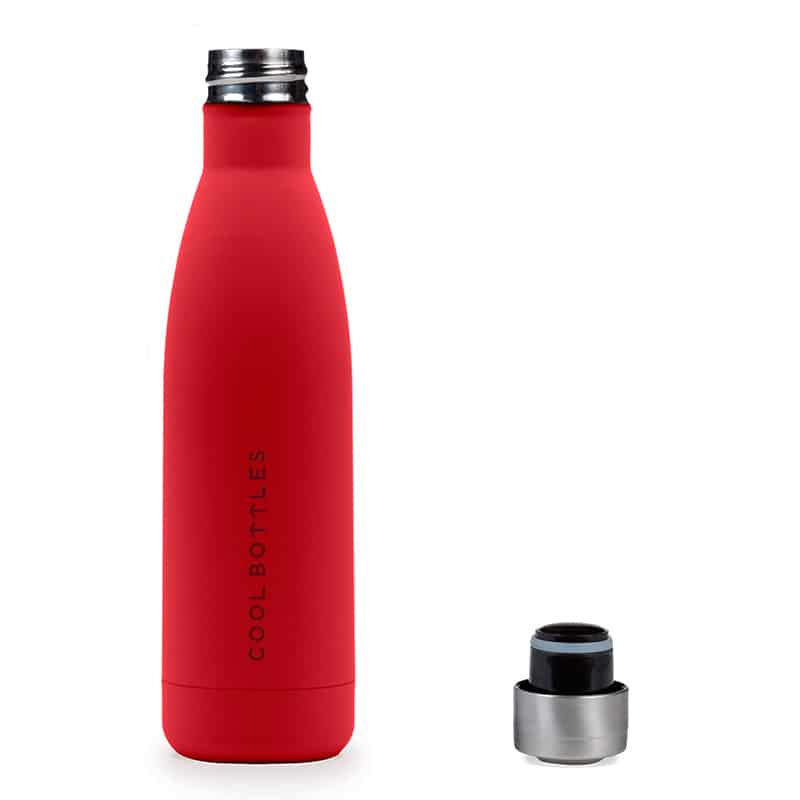 Botella de acero inoxidable Vivid Red