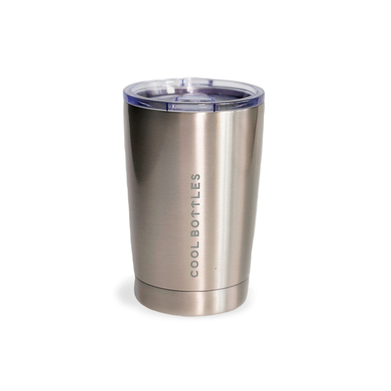 Vaso de acero inoxidable Metallic Silver