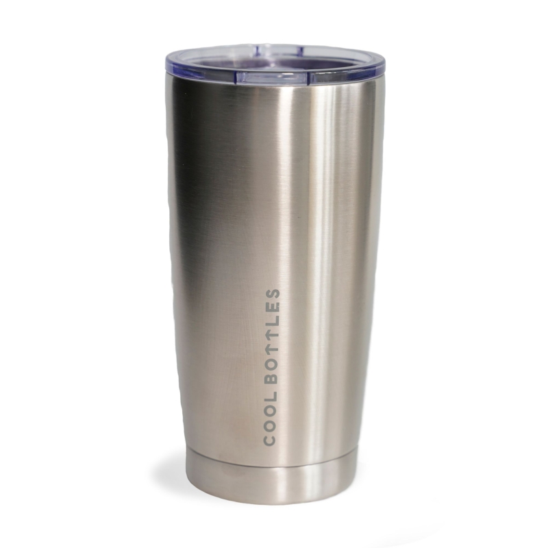 Vaso de acero inoxidable Metallic Silver