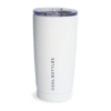 Vaso de acero inoxidable Mono White